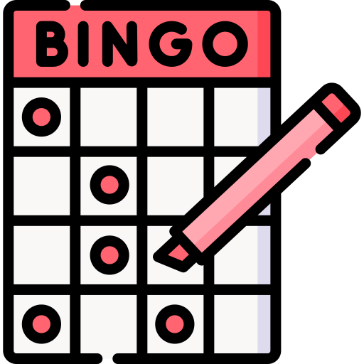 Bingo Card with Pink Dauber Icon