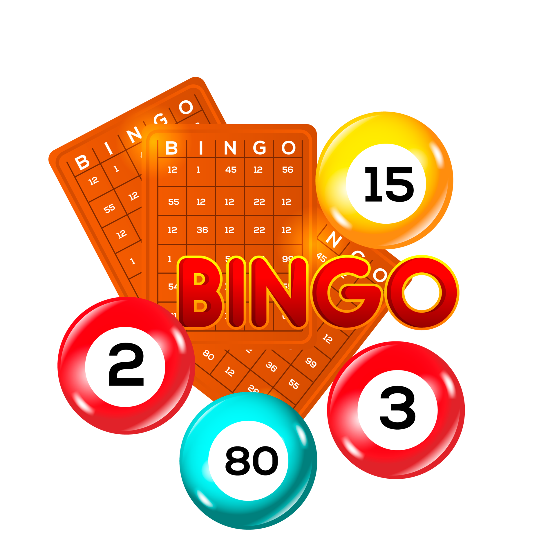 Bingo Cards and Glossy Lottery Balls