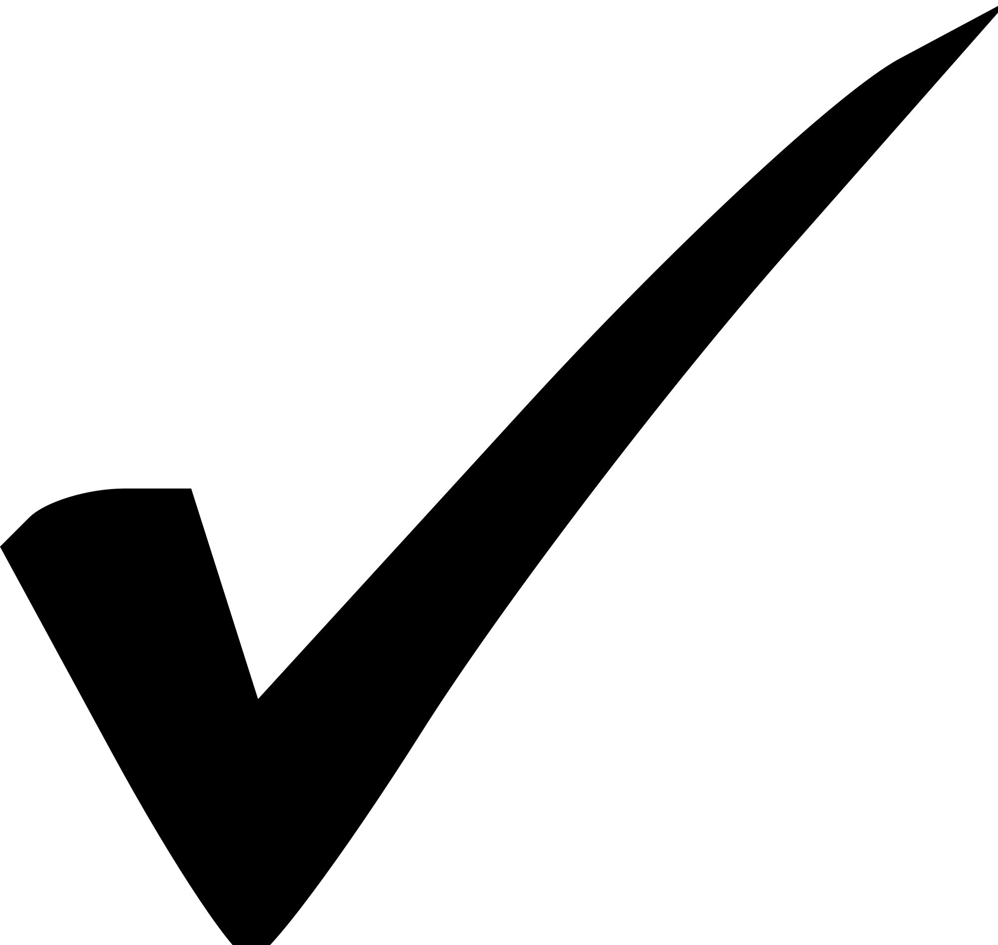 Bold Black Brush Checkmark Tick Icon