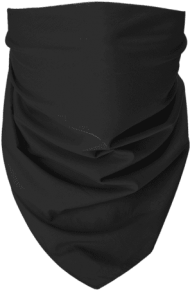 Black Seamless Neck Gaiter Face Covering