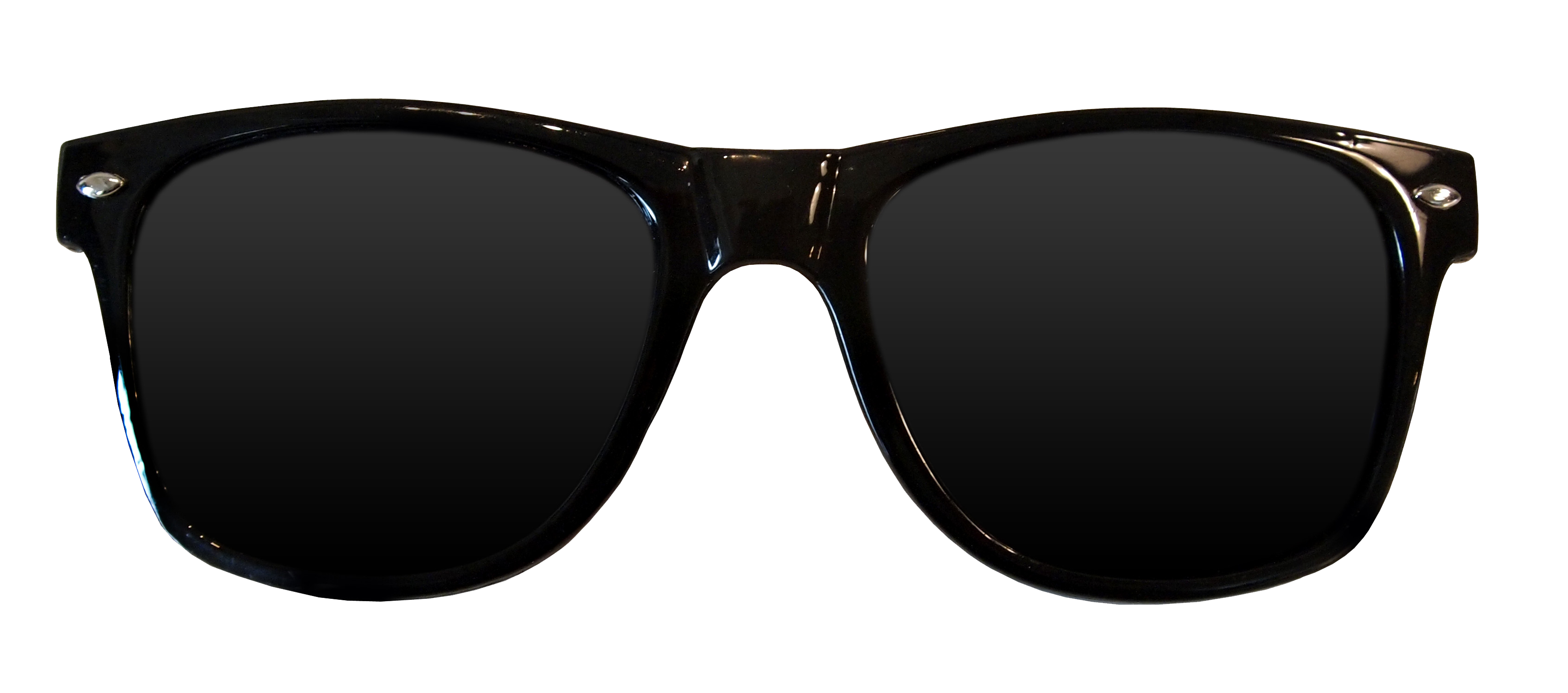 Black Wayfarer Sunglasses with Dark Lenses