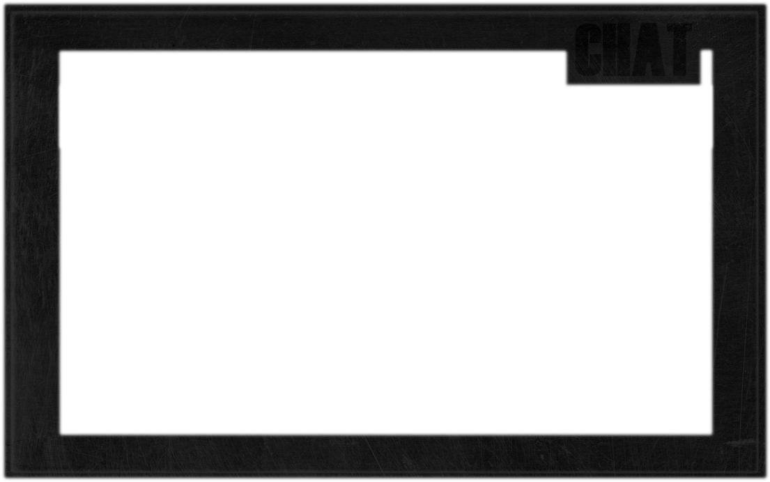 Black Brushed Frame with Chat Label