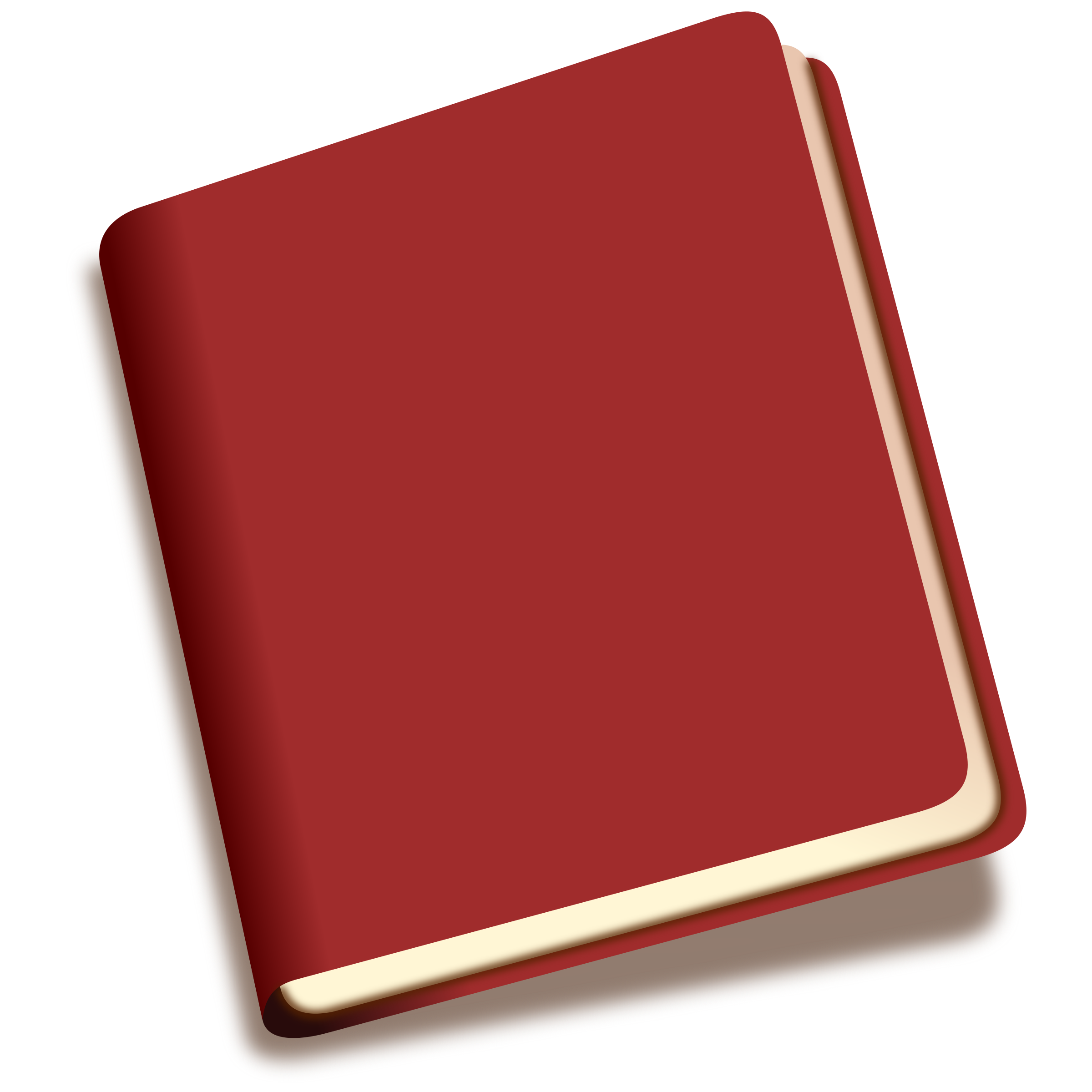 Dark Red Hardcover Book with Cream Pages