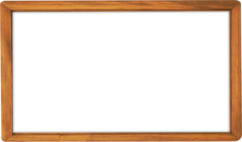 Honey Oak Rectangular Wooden Frame Border