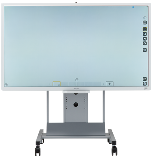 Interactive Whiteboard Display on Mobile Stand