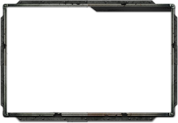 Dark Steel Sci-Fi Frame with Rivets