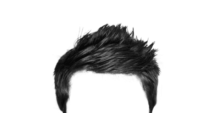 Spiky Black Men's Hairstyle with Volume