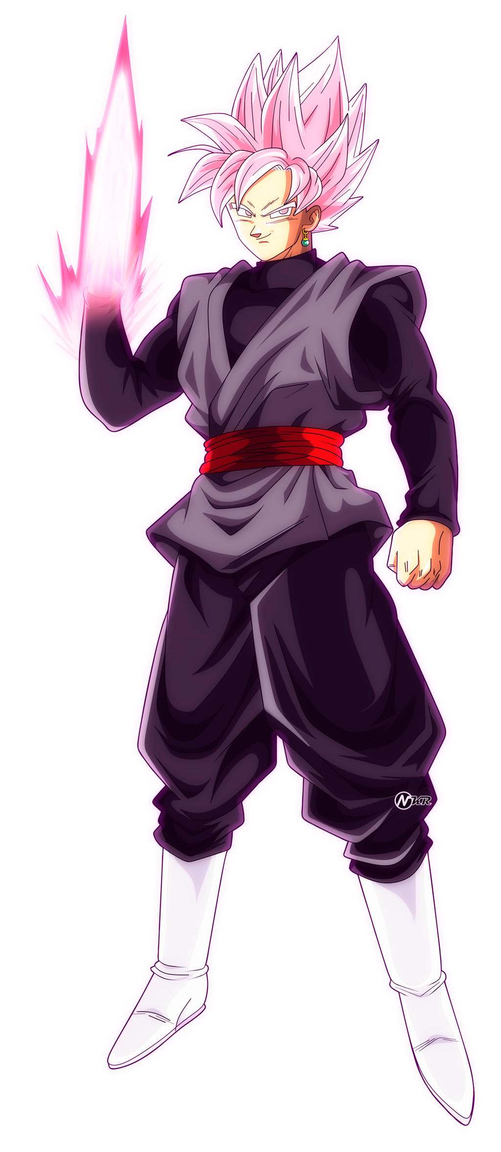 Super Saiyan Rose Goku Black With Energy Scythe Ultra HD PNG