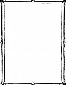 Thin Black Double Line Ornamental Frame
