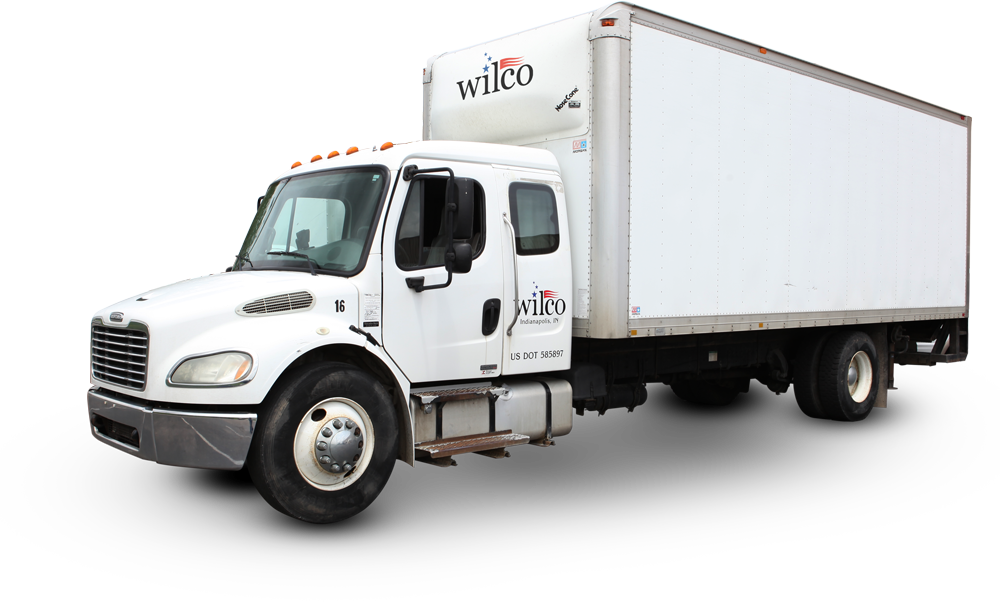 White Box Truck with Wilco Logo