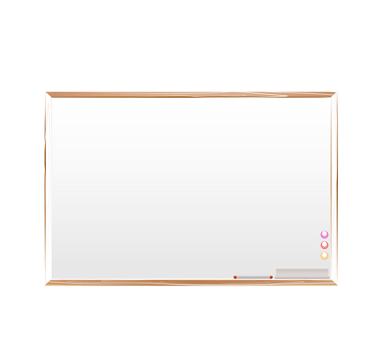 Wooden Frame Whiteboard with Marker Tray