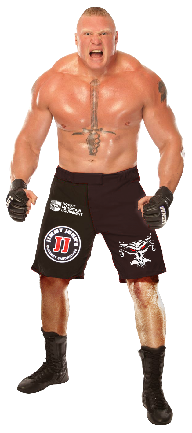 Bald WWE Wrestler Full Body Fight Shorts Gloves PNG Graphic