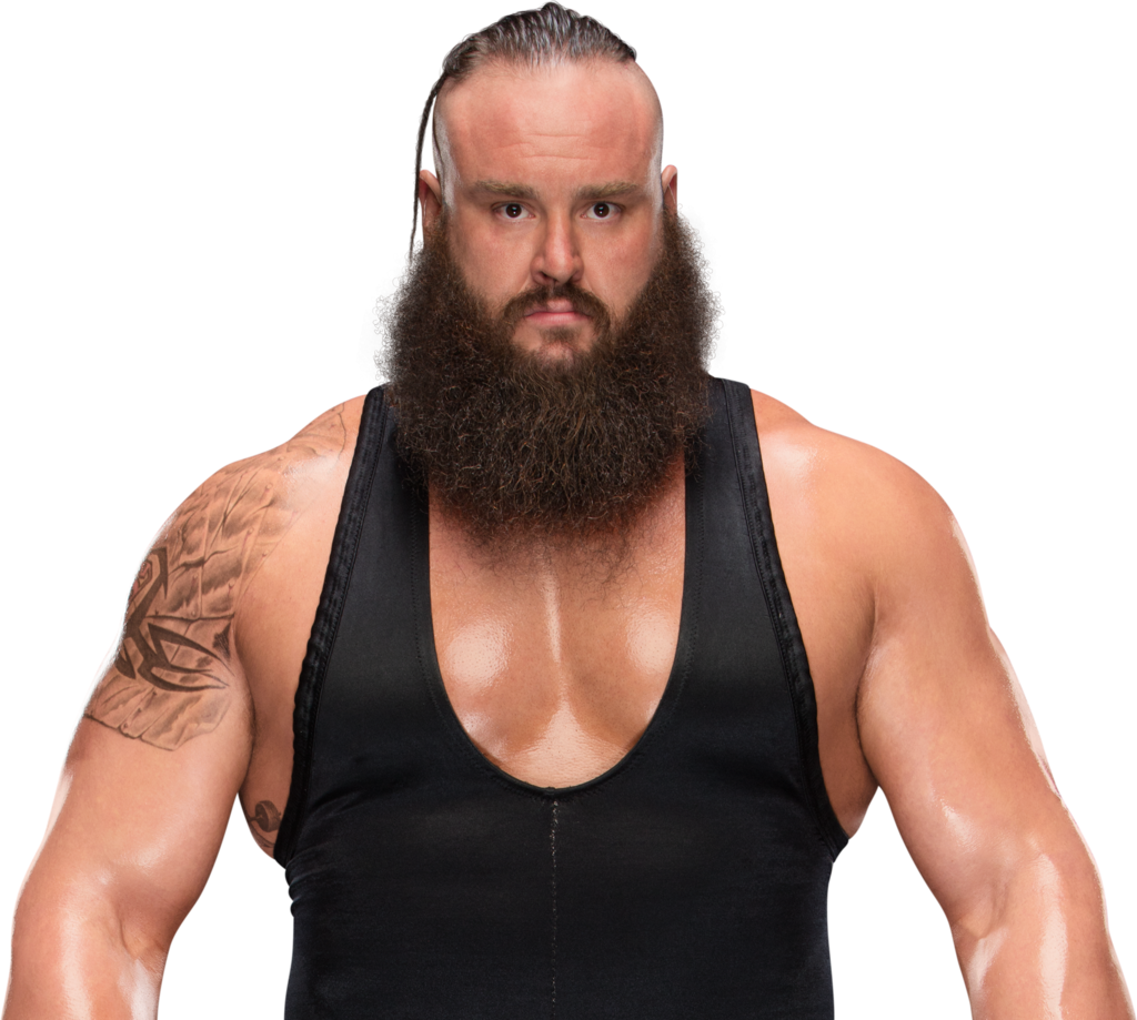 Bearded WWE Wrestler In Black Singlet Close Up PNG