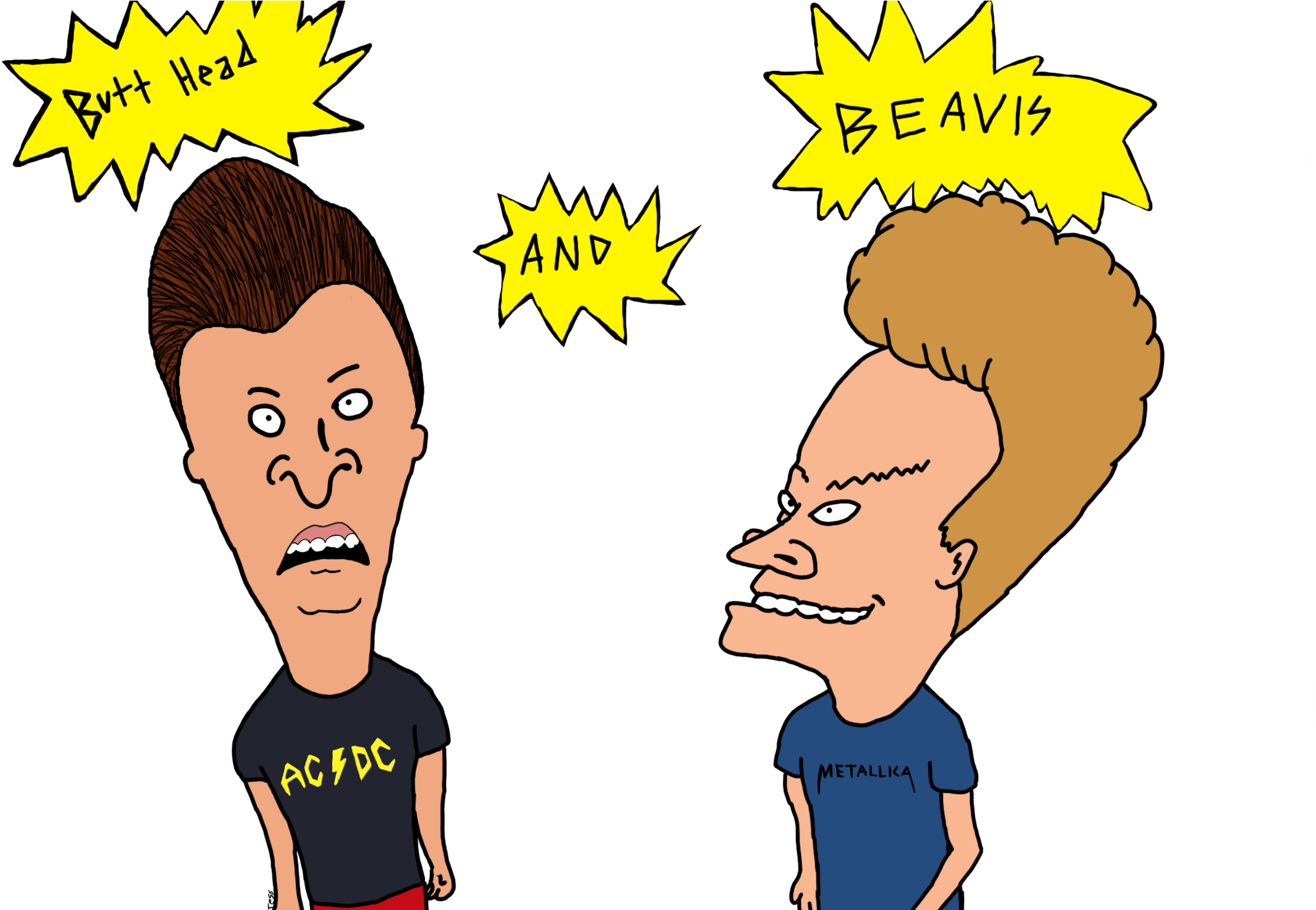 Beavis And Butthead Title Cartoon Logo Characters PNG