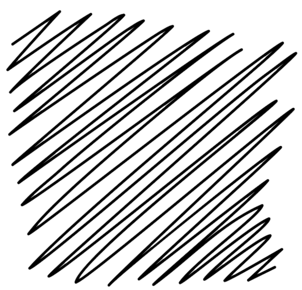 Black Diagonal Pen Hatching Scribble Lines PNG Transparent Image