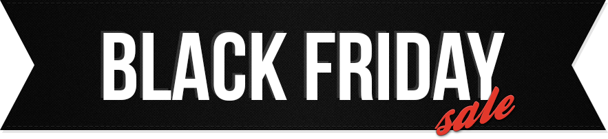 Black Friday Sale Black Ribbon Banner PNG Picture