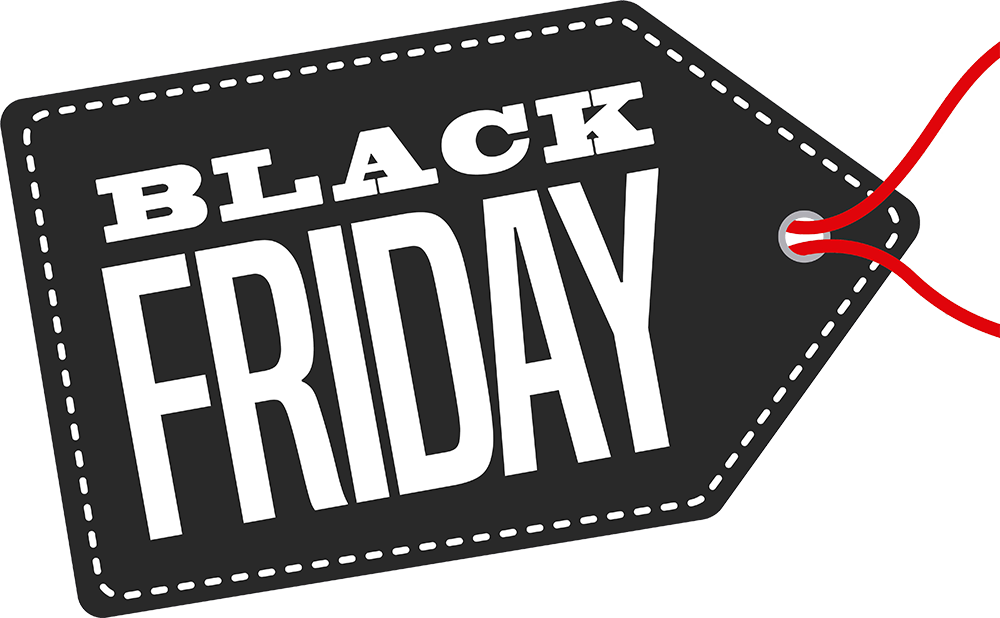 Black Friday Price Tag with Red String