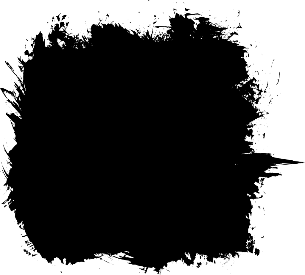 Black Ink Splash with Ragged Edges