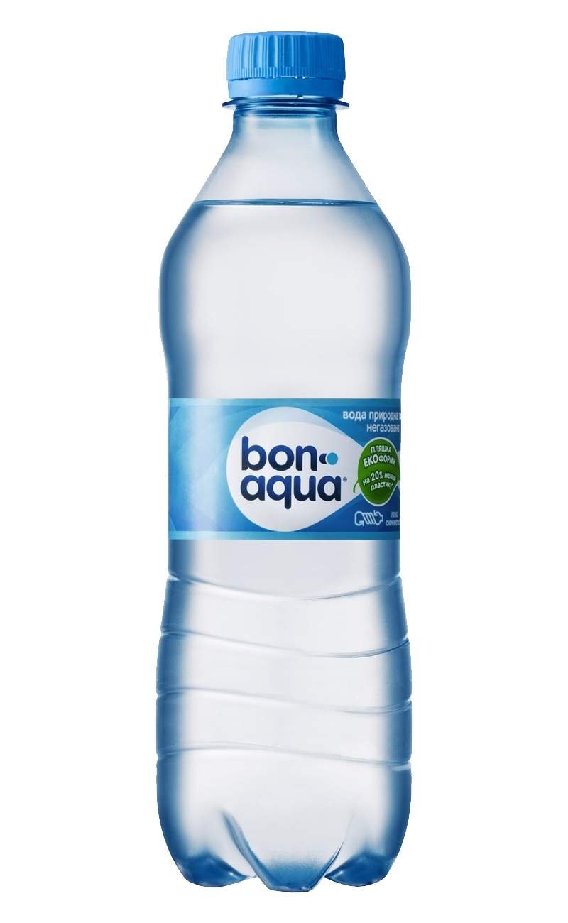 Bonaqua Mineral Water Plastic Bottle PNG Clipart