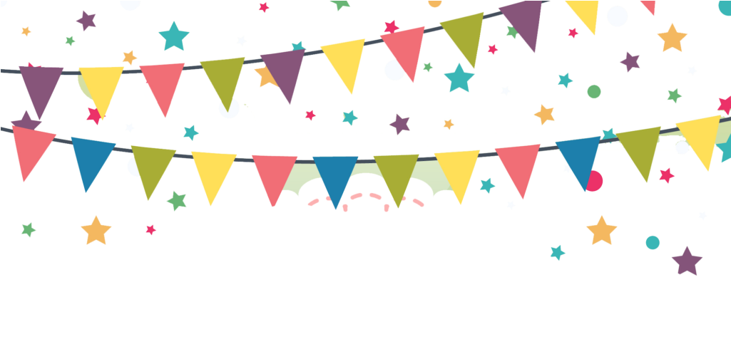Colorful Bunting Pennant Garland Party Decoration PNG