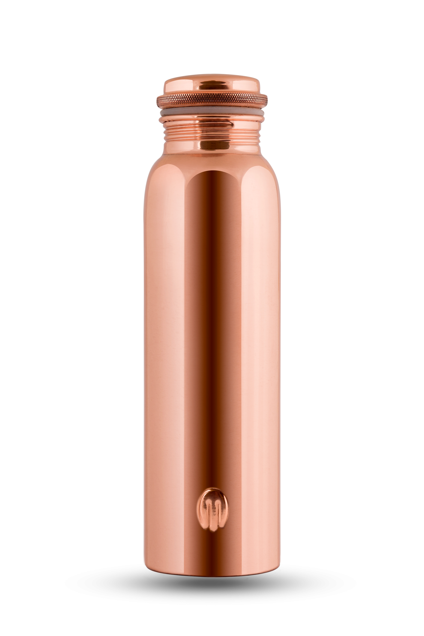 Copper Water Bottle Shiny Metal Ultra HD PNG Overlay