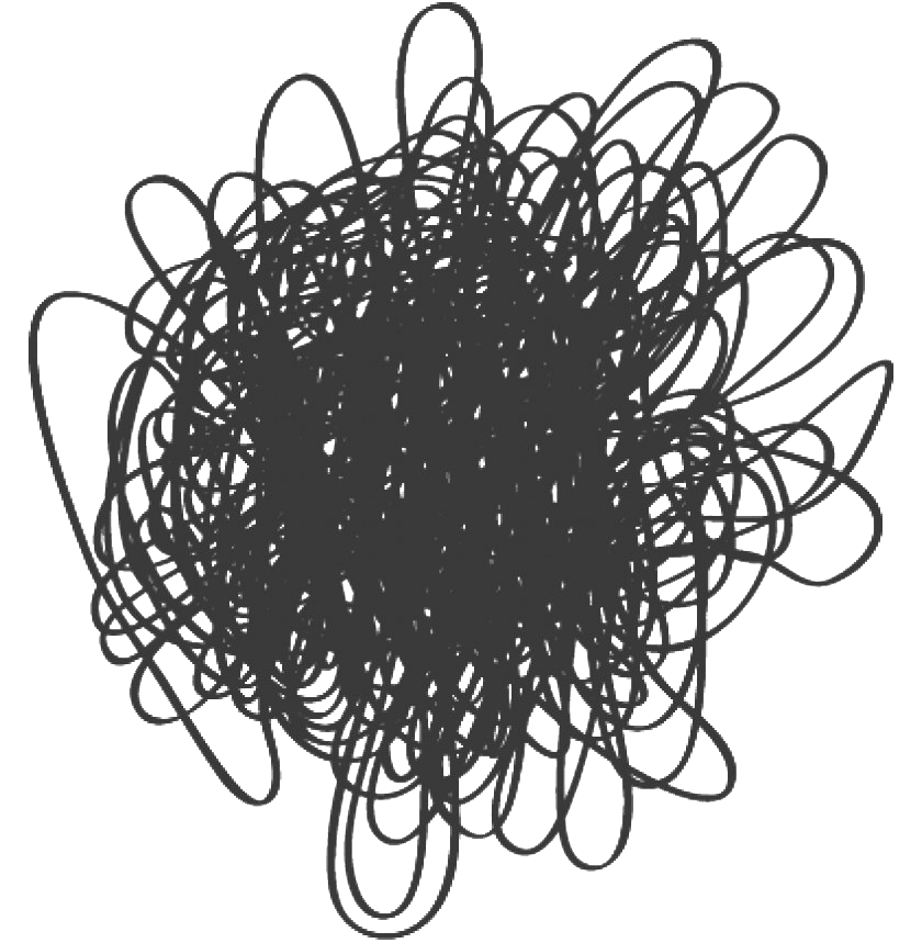 Grey Tangled Ball Scribble Doodle PNG Free Download