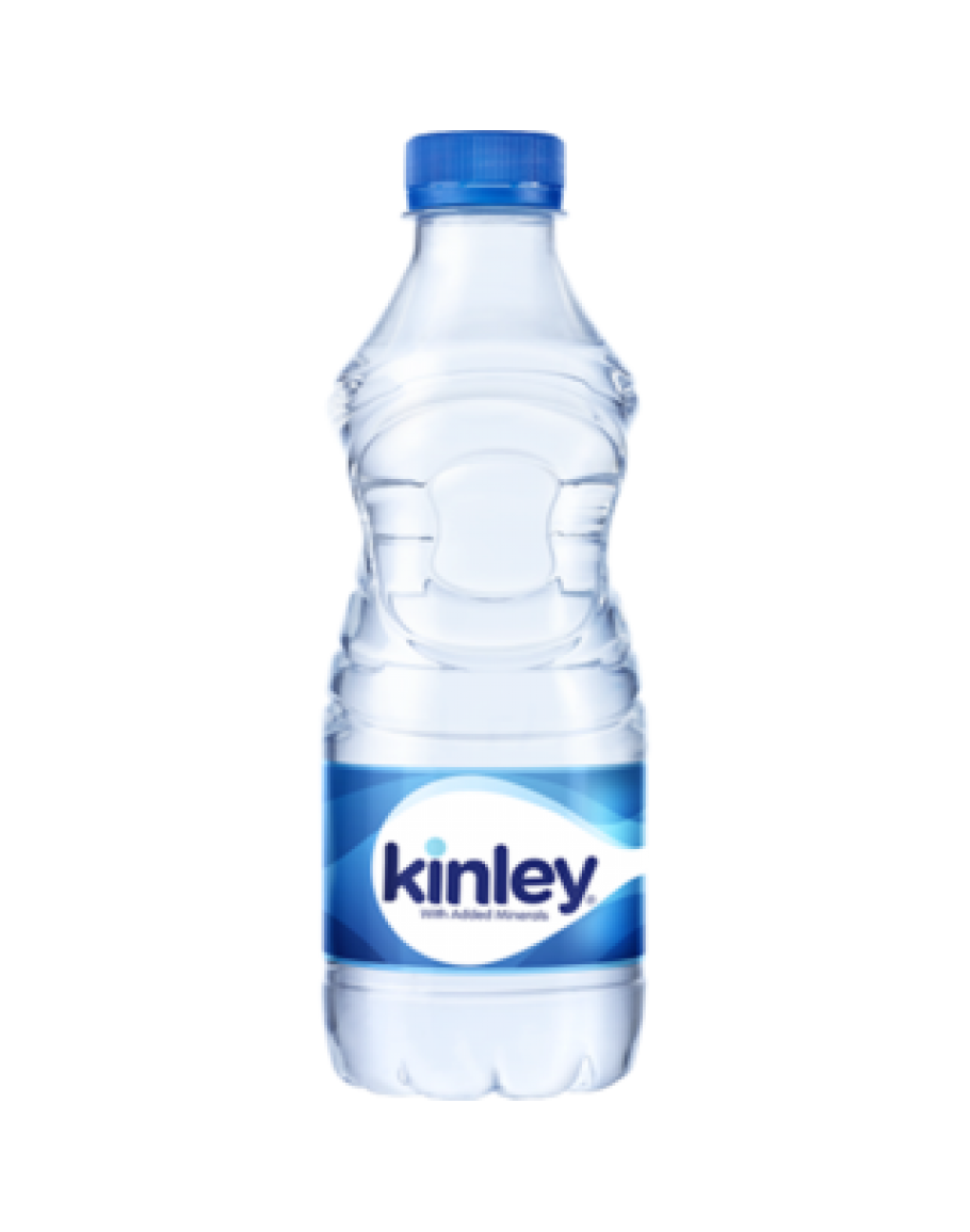 Kinley Water Bottle Small Clear Plastic PNG
