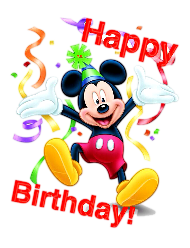 Mickey Mouse Birthday with Red Party Hat