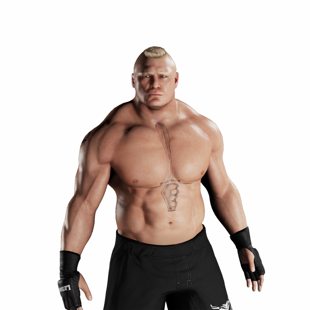 Muscular Bald WWE Wrestler Shirtless MMA Gloves PNG