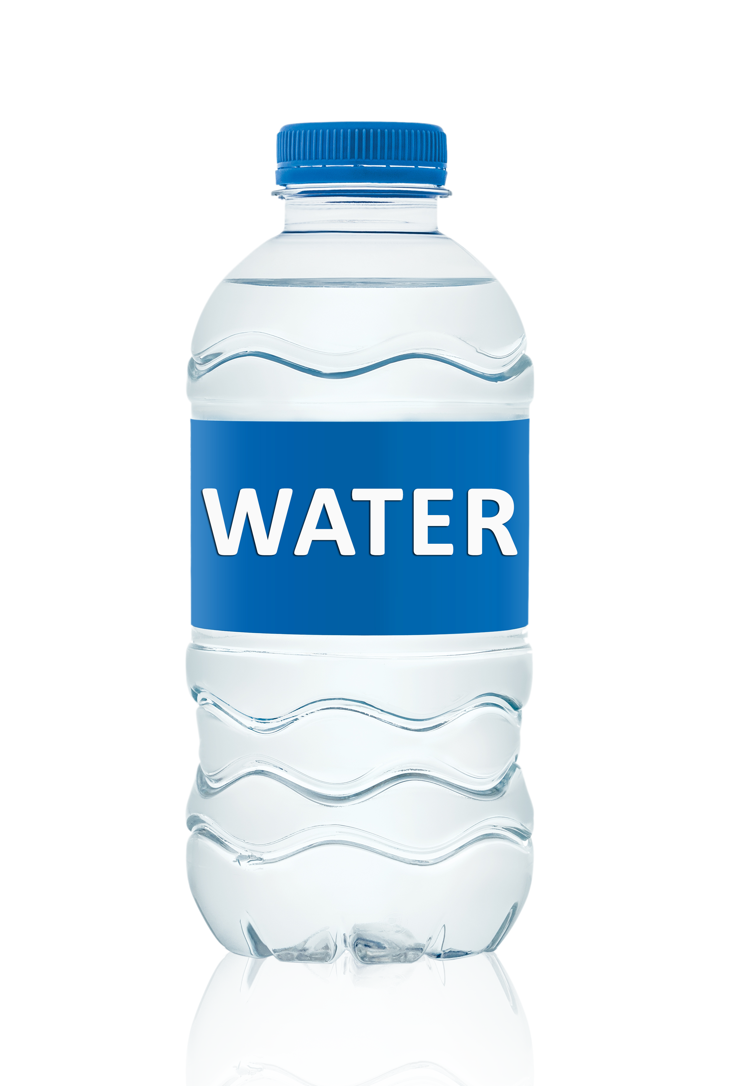 Water Bottle With Blue Water Label Ultra HD PNG Image With Transparency