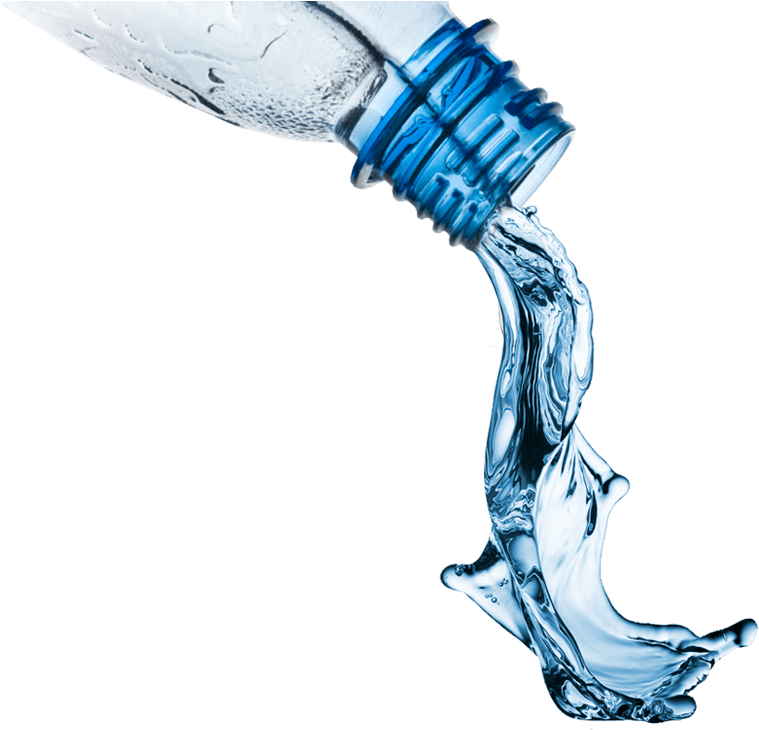 Water Pouring From Plastic Bottle Splash PNG