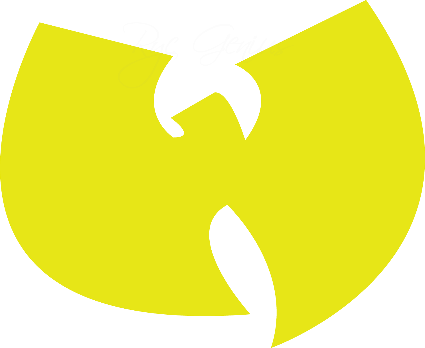 Wu Tang Clan Lime Yellow W Logo Ultra HD PNG Free Download