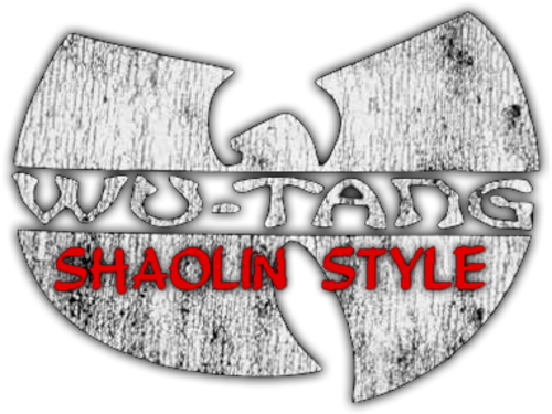 Wu Tang Shaolin Style Stone Texture Logo Transparent Background PNG Image