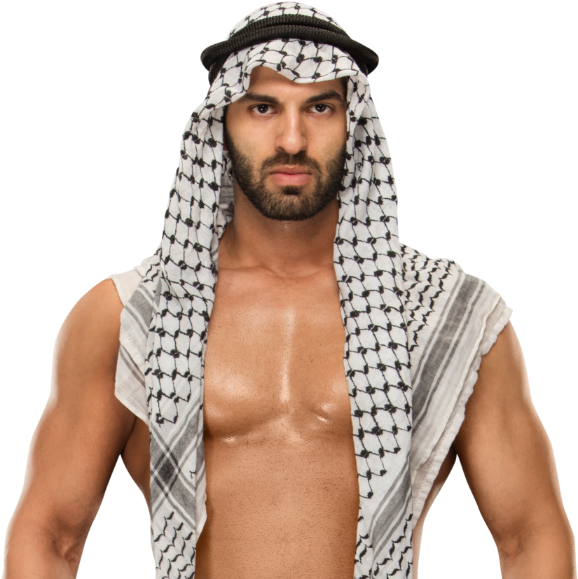 WWE Wrestler Wearing Keffiyeh Headscarf Shirtless PNG Clipart