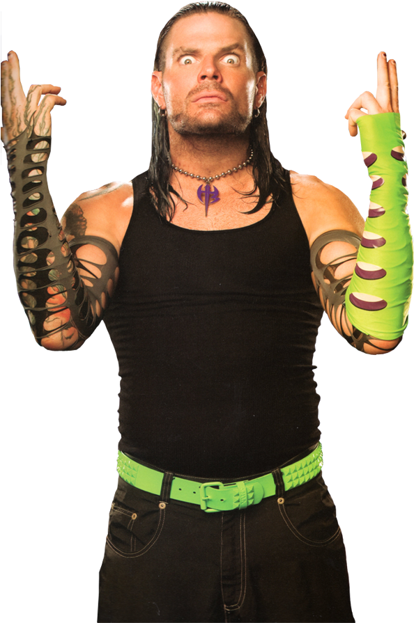 WWE Wrestler With Face Paint In Black Tank Top PNG Overlay
