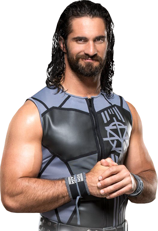 WWE Wrestler With Long Black Hair In Grey Vest PNG