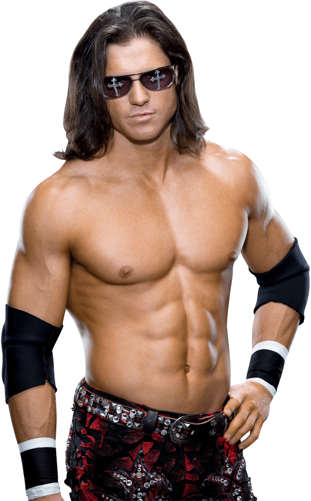WWE Wrestler With Long Hair And Sunglasses Shirtless PNG