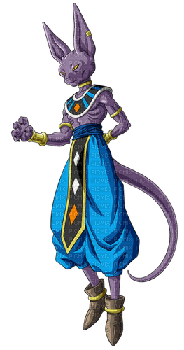 Purple Cat-Eared Destroyer in Blue Pants