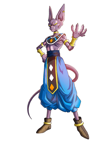 Purple Cat God Beerus in Blue Pants
