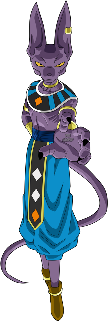 Beerus Standing Pose with Purple Fur