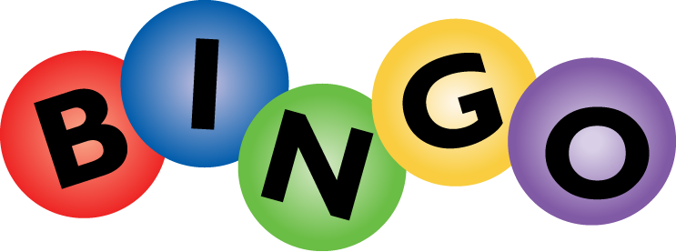 Bingo Letter Balls in Red Blue Green Yellow Purple
