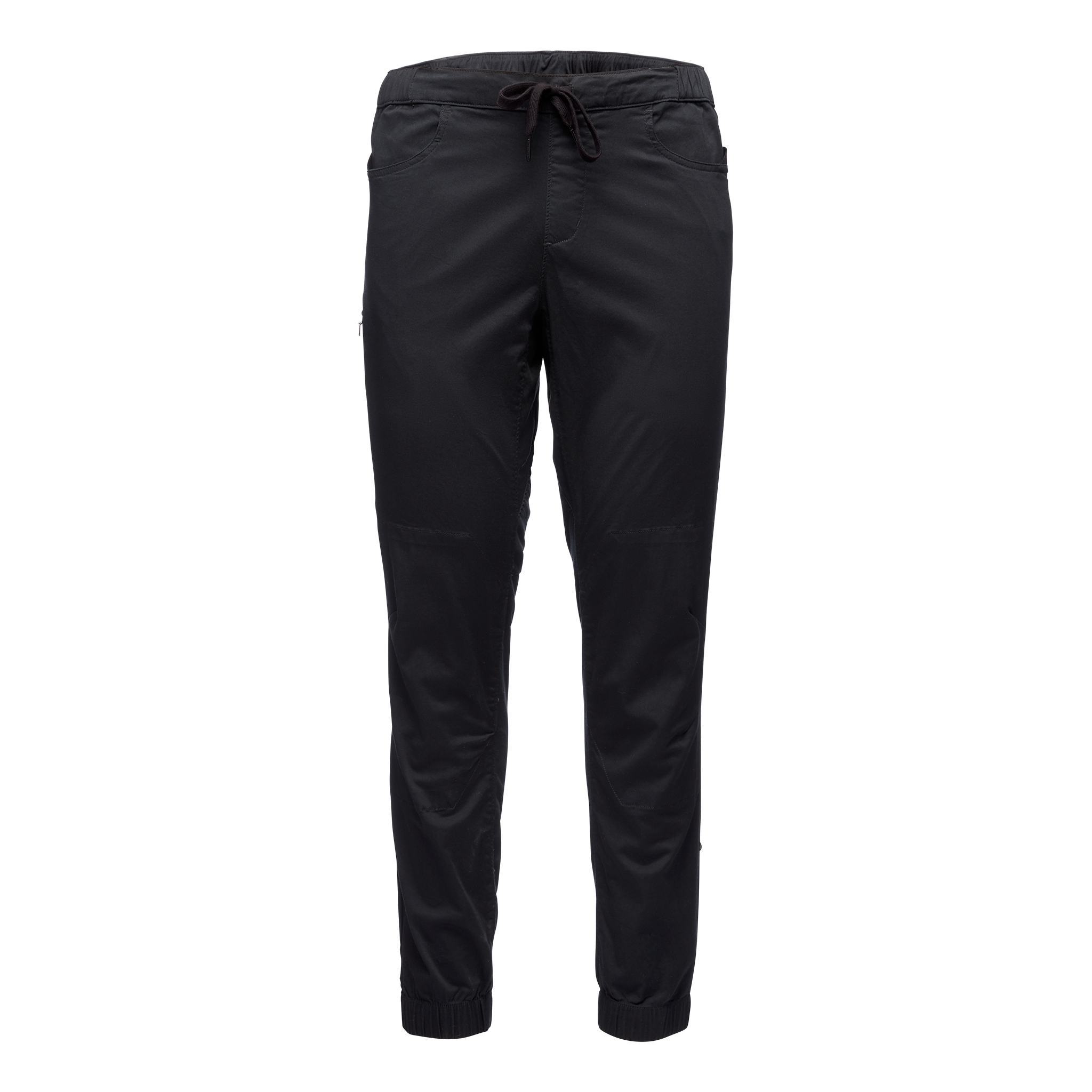 Black Jogger Pants with Drawstring Waist
