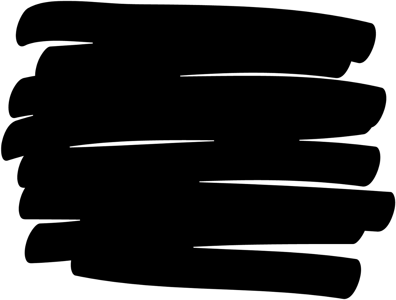 Black Brush Scribble Strokes Overlay