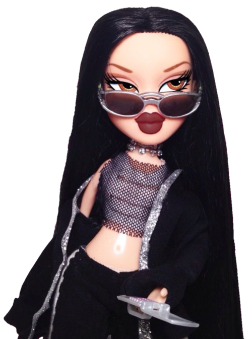 Fashion Doll with Long Black Hair