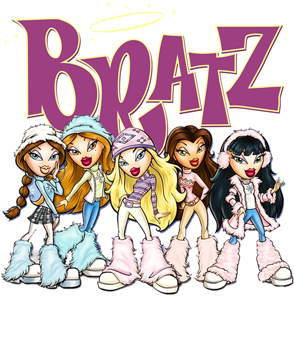 Five Bratz Dolls in Fuzzy Winter Boots