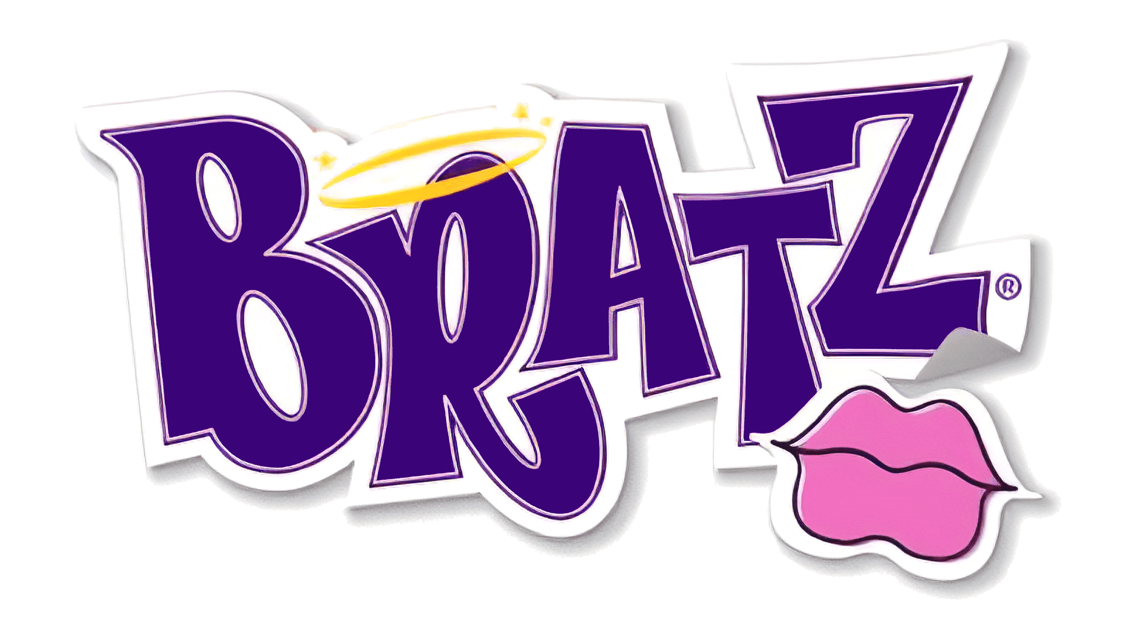 Purple Bratz Logo with Pink Lips