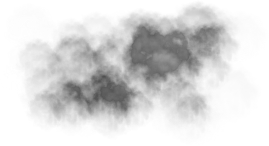 Grey Smoke Cloud Wisp with Soft Edges