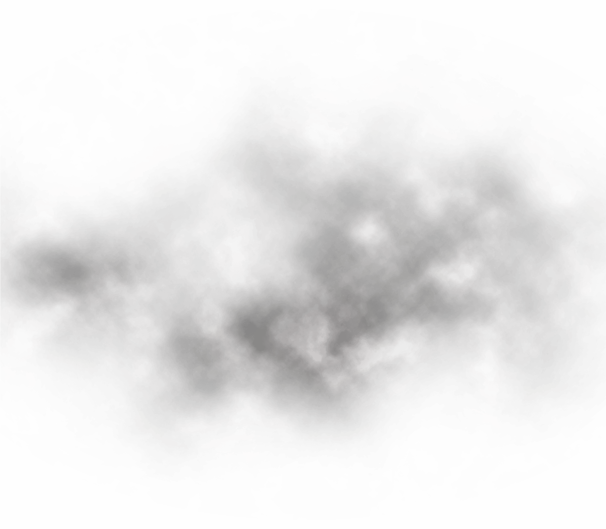 Soft Grey Smoke Cloud Overlay Effect