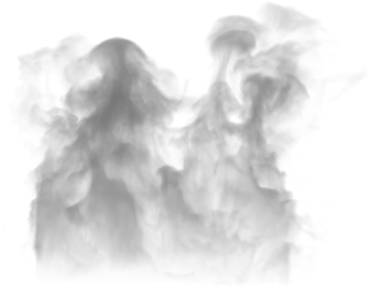 Soft Grey Smoke Plumes Rising Upward