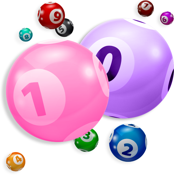 Glossy Pink and Purple Bingo Balls